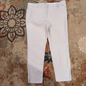 Worthington Cream Slim Ankle Pants